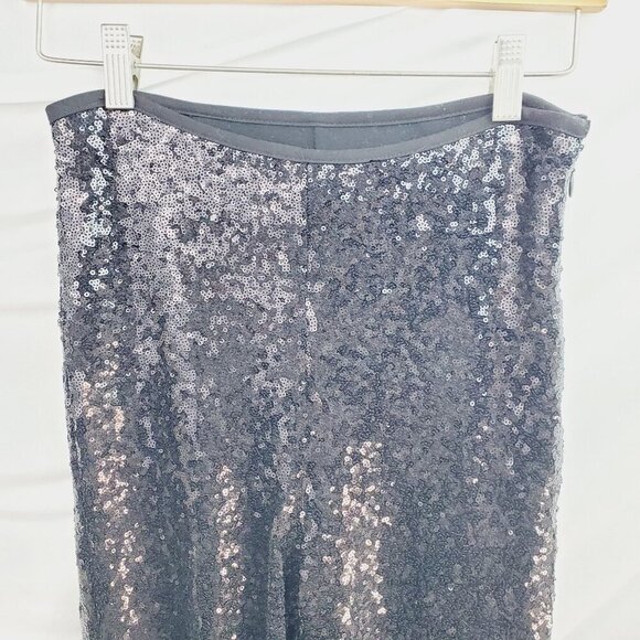 By Anthropologie Women's Black Flare Pants Joni Sequin Pull-On Size 0 - Picture 7 of 10